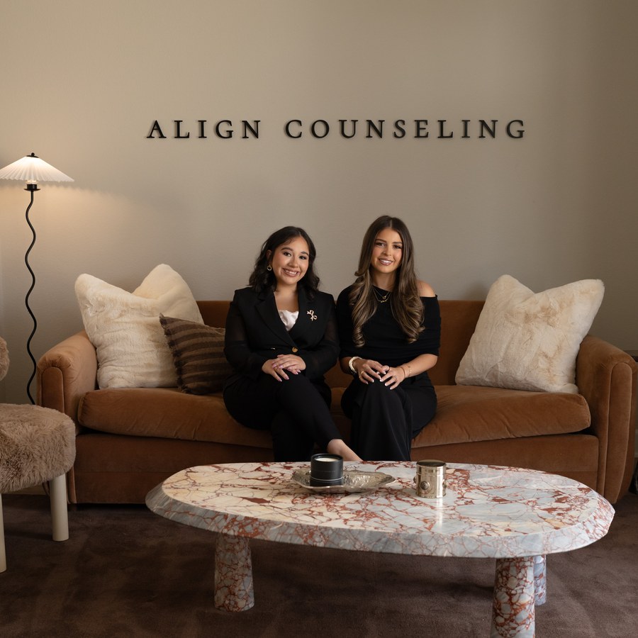 Taylor Chumley and Madison Rodriguez, therapists at Align Counseling in Montgomery TX